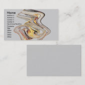 Glasskulptur-Visitenkarte Visitenkarte (Vorne/Hinten)