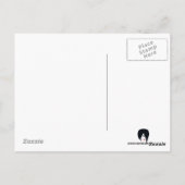 Glasslilie aus Hartglas auf der Feldpostkarte Postkarte (Rückseite)