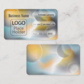 Glassmorphismus Planets Bold Business Card Visitenkarte (Vorne/Hinten)