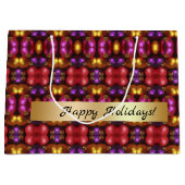 Glassornament-Muster Geschenktasche Große Geschenktüte (Vorderseite)