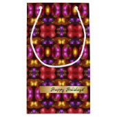 Glassornament-Muster Geschenktasche Kleine Geschenktüte (Rückseite)