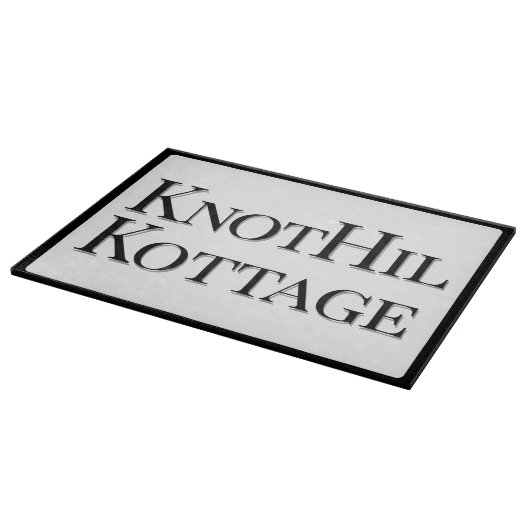 Glasspanplatte Joan Knothil Hütte Schneidebrett (Ecke)