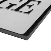 Glasspanplatte Joan Knothil Hütte Schneidebrett (Ecke)