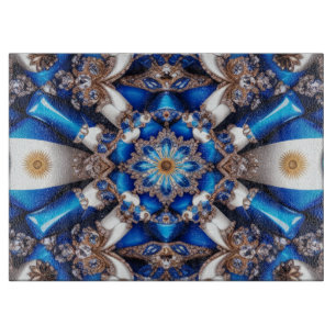 Glasspanplatte mit argentinischen Farben Schneidebrett