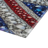 Glasspanplatte mit Britischen Farben Schneidebrett (Ecke)