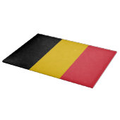 Glasspanplatte mit der Flagge Belgiens Schneidebrett (Ecke)