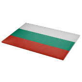 Glasspanplatte mit der Flagge Bulgariens Schneidebrett (Ecke)