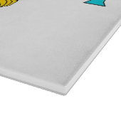 Glasspanplatte mit der Flagge der Jungfrau Islands Schneidebrett (Ecke)