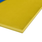Glasspanplatte mit der Flagge der Ukraine Schneidebrett (Ecke)