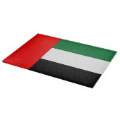 Glasspanplatte mit der Flagge der Vereinigten Arab Schneidebrett (Ecke)