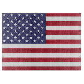 Glasspanplatte mit der Flagge der Vereinigten Staa Schneidebrett (Vorderseite)