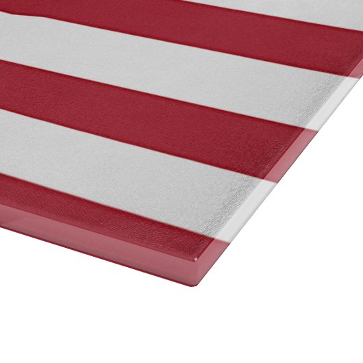 Glasspanplatte mit der Flagge der Vereinigten Staa Schneidebrett (Ecke)