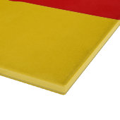 Glasspanplatte mit der Flagge Deutschlands Schneidebrett (Ecke)