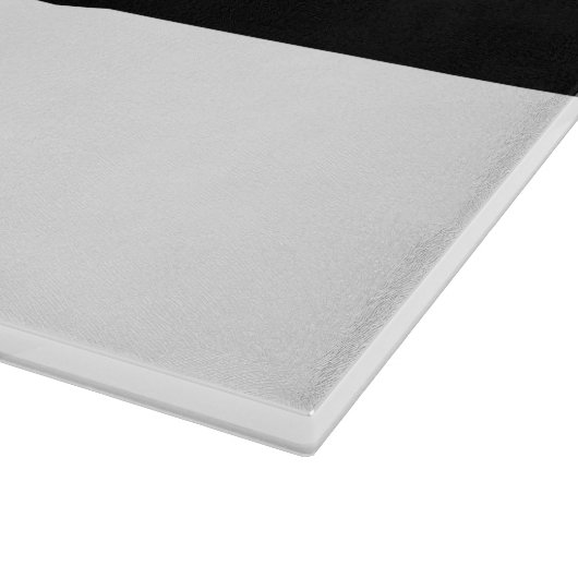 Glasspanplatte mit der Flagge Estlands Schneidebrett (Ecke)