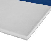 Glasspanplatte mit der Flagge Finnlands Schneidebrett (Ecke)