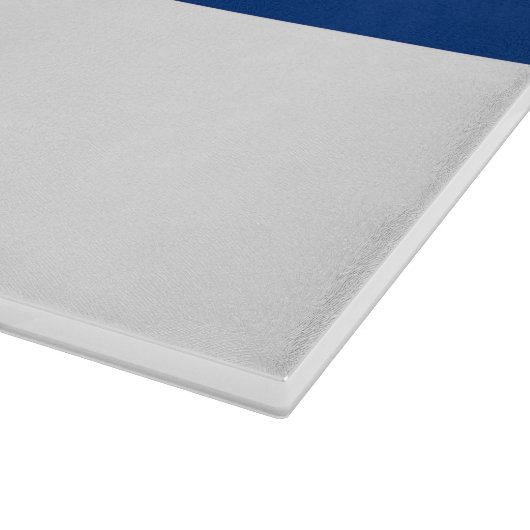 Glasspanplatte mit der Flagge Finnlands Schneidebrett (Ecke)