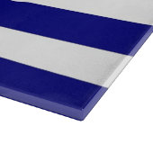 Glasspanplatte mit der Flagge Griechenlands Schneidebrett (Ecke)