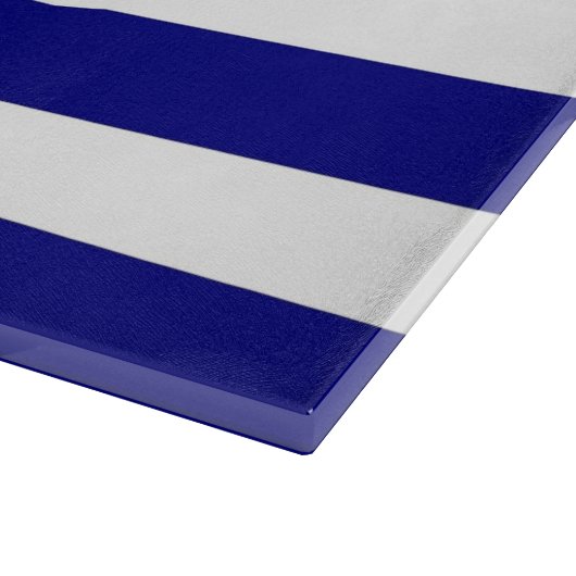 Glasspanplatte mit der Flagge Griechenlands Schneidebrett (Ecke)