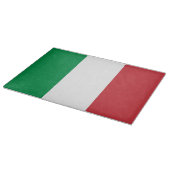Glasspanplatte mit der Flagge Italiens Schneidebrett (Ecke)