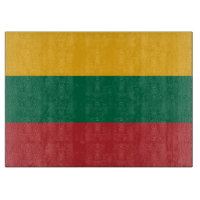 Glasspanplatte mit der Flagge Litauens
