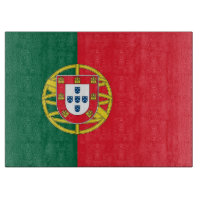 Glasspanplatte mit der Flagge Portugals
