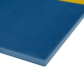 Glasspanplatte mit der Flagge Schwedens Schneidebrett (Ecke)