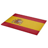Glasspanplatte mit der Flagge Spaniens Schneidebrett (Ecke)