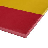 Glasspanplatte mit der Flagge Spaniens Schneidebrett (Ecke)