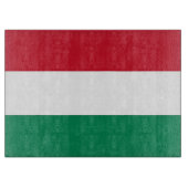 Glasspanplatte mit der Flagge Ungarns Schneidebrett (Vorderseite)