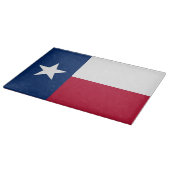Glasspanplatte mit der Flagge von Texas, USA Schneidebrett (Ecke)