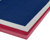 Glasspanplatte mit der Flagge von Wyoming USA Schneidebrett (Ecke)