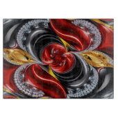 Glasspanplatte mit Deutschland Farben Schneidebrett (Vorderseite)