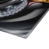 Glasspanplatte mit Deutschland Farben Schneidebrett (Ecke)