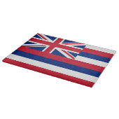 Glasspanplatte mit Flag Hawaii Staat, USA Schneidebrett (Ecke)