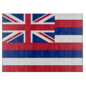 Glasspanplatte mit Flag Hawaii Staat, USA Schneidebrett (Vorderseite)