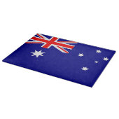 Glasspanplatte mit Flagge Australiens Schneidebrett (Ecke)