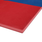 Glasspanplatte mit Flagge der Slowakei Schneidebrett (Ecke)