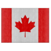 Glasspanplatte mit Flagge Kanadas Schneidebrett (Vorderseite)