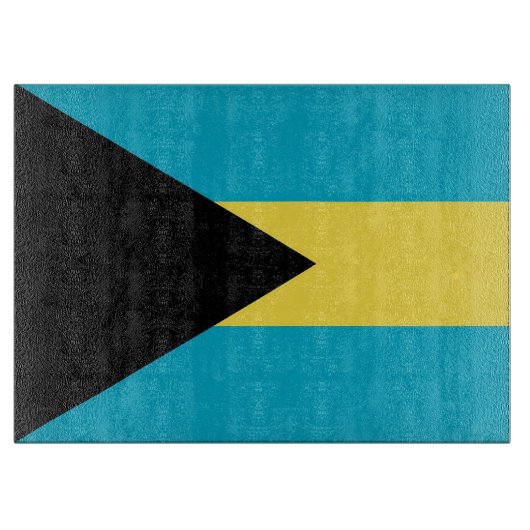 Glasspanplatte mit Flagge von Bahamas Schneidebrett (Vorderseite)