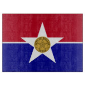 Glasspanplatte mit Flagge von Dallas Schneidebrett (Vorderseite)