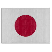 Glasspanplatte mit japanischer Flagge Schneidebrett (Vorderseite)