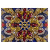 Glasspanplatte mit kolumbianischen Farben Schneidebrett (Vorderseite)