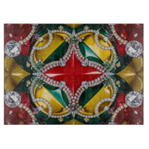 Glasspanplatte mit Los Angeles Farben Schneidebrett