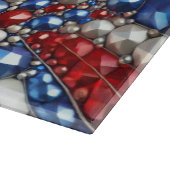 Glasspanplatte mit niederländischen Farben Schneidebrett (Ecke)