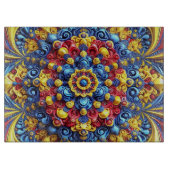 Glasspanplatte mit rumänischen Farben Schneidebrett (Vorderseite)