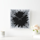 Glassperre Quadratische Wanduhr (Zuhause)