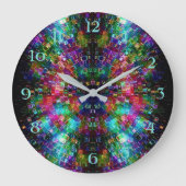 Glasspirale Große Wanduhr (Vorderseite)