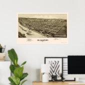 Glassport, PA Panoramic Map - 1902 Poster (Heimbüro)