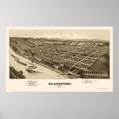 Glassport, PA Panoramic Map - 1902 Poster (Vorne)