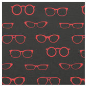Glassroter Niedlicher Optometriker Stoff (Nahaufnahme)